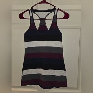 Women's Lululemon Striped Racerback Tank Top